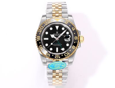 Clean Factory ROLEX GMT  904L Steel 3285 Movement Black Watch